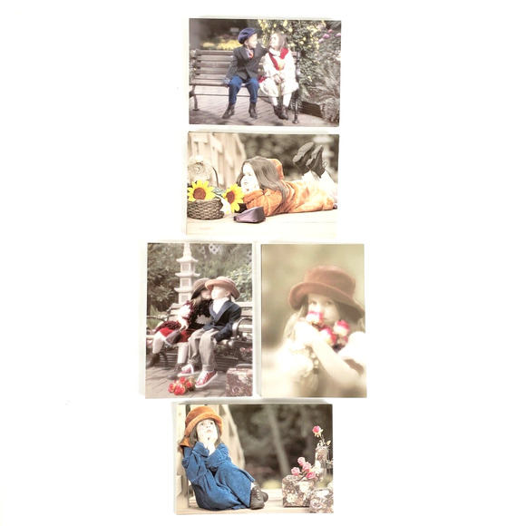 NEW!! (20) Kute Kid Collection Cards And Envelopes Vintage Blank Inside OPEN BOX - Picture 2 of 12